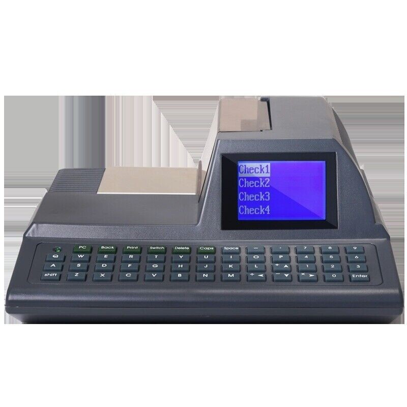 New Keyboard Check Printer English Electronic Bank Counter Check Printer..