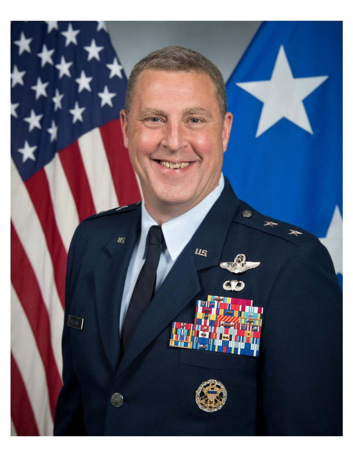 United States Air Force General Brad M. Sullivan 8x10 Photo #2 On 8.5" x 11"