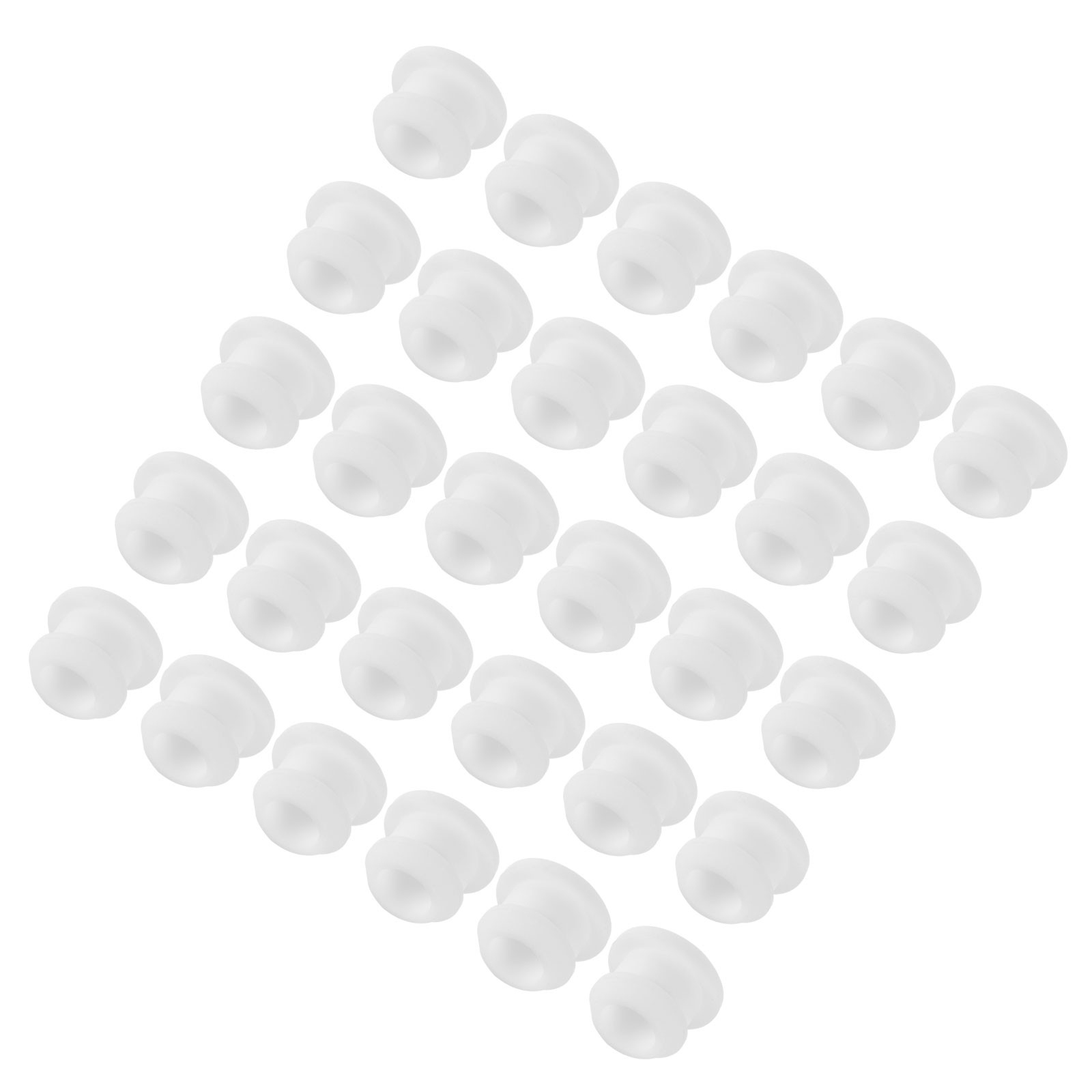 Silicone Hole Plugs Flush Type Panel Round Hole Plugs 9.5mm Diameter 30pcs
