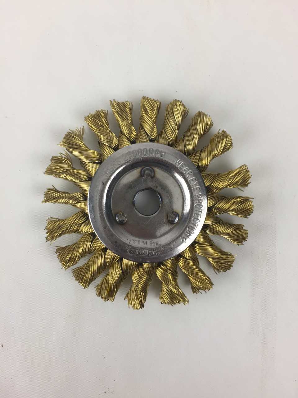 Osborn Brass Wire Wheel 3" OD x 3/8" AH