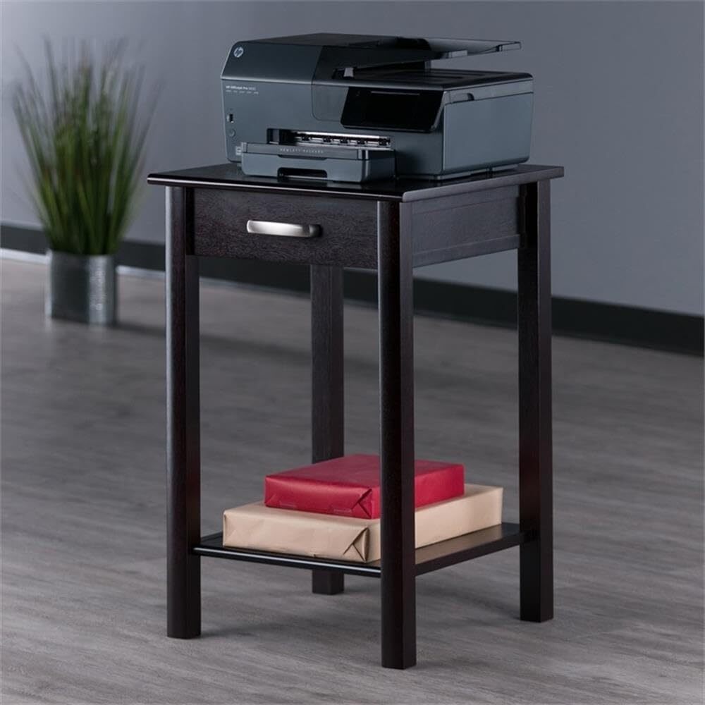 Liso Home Office Espresso End Table