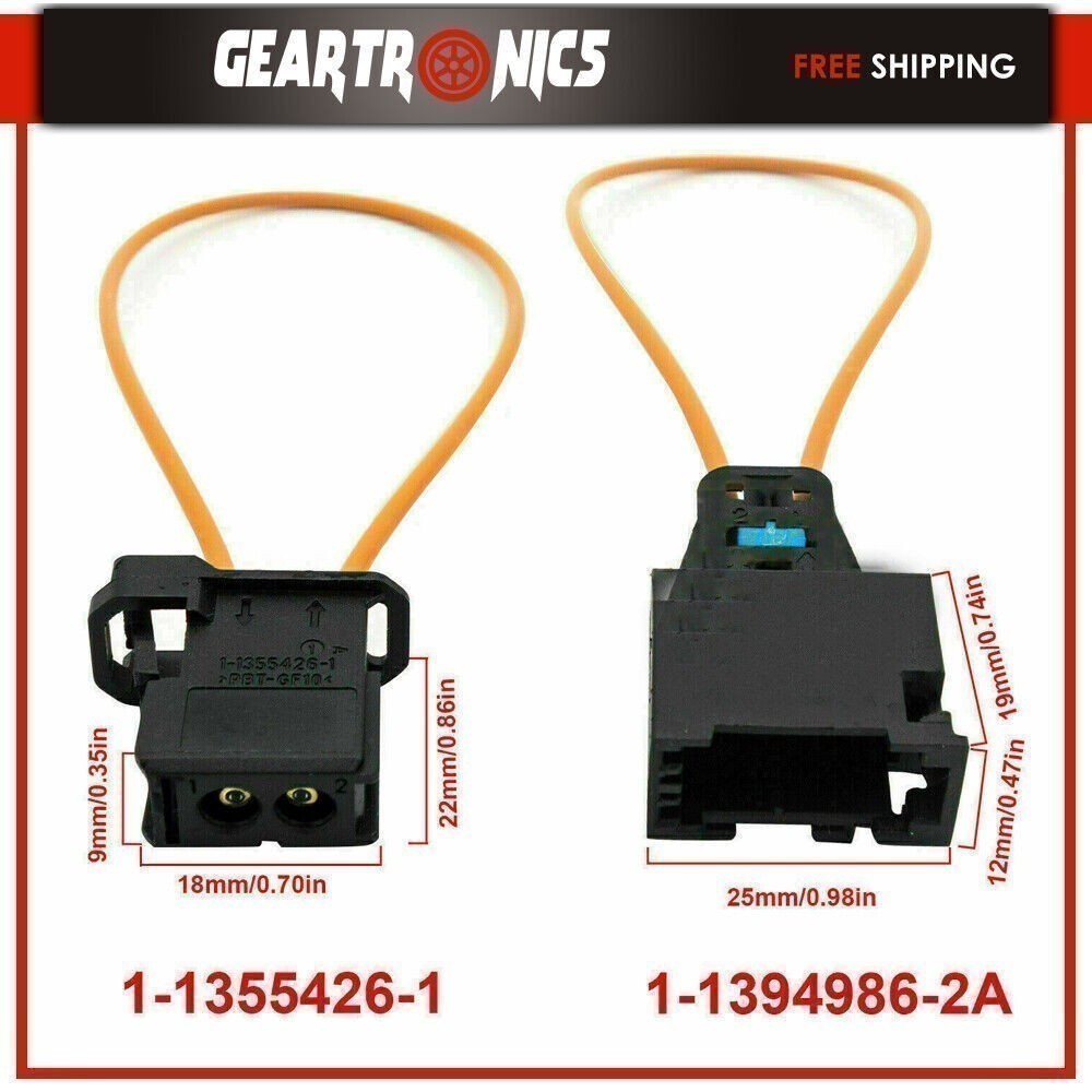 2 PAIR MOST FIBER OPTIC LOOP BYPASS MALE & FEMALE KIT ADAPTER FOR MERCEDES Xloic