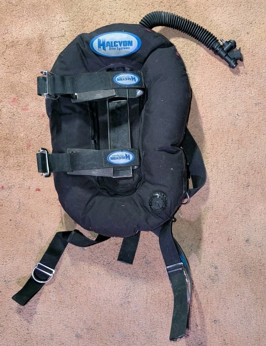 Halcyon Dive System Harness w/ Stainless Hardware, 40lb Wing & Butt Plate