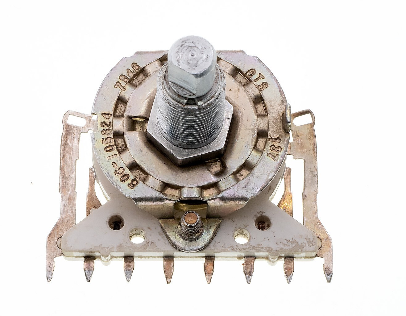 CTS 506-105624 Rotary Switch, Series 137, 3 Pos Horizontal PCB Mount