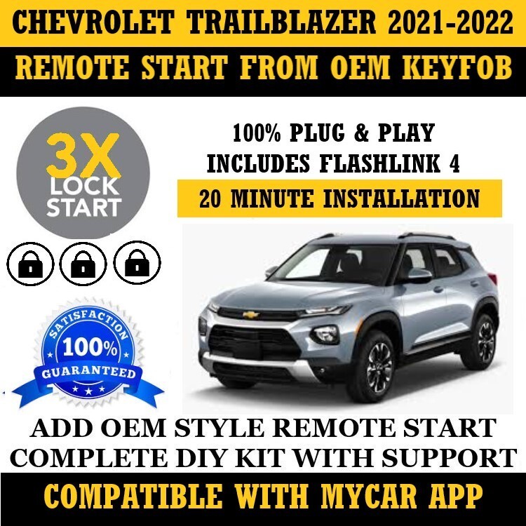 Remote Start Kit for Chevrolet Trailblazer 2021-2022 Plug and Play 3X Lock
