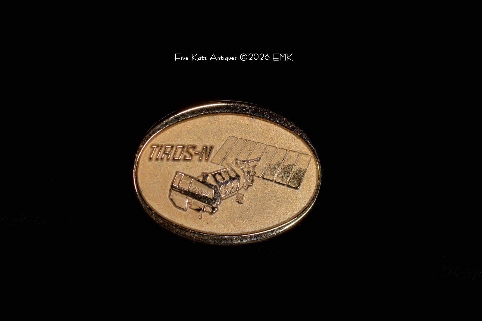 Vintage - Tiros N  - Logo Lapel Pin - NASA - Space Flight - Mission