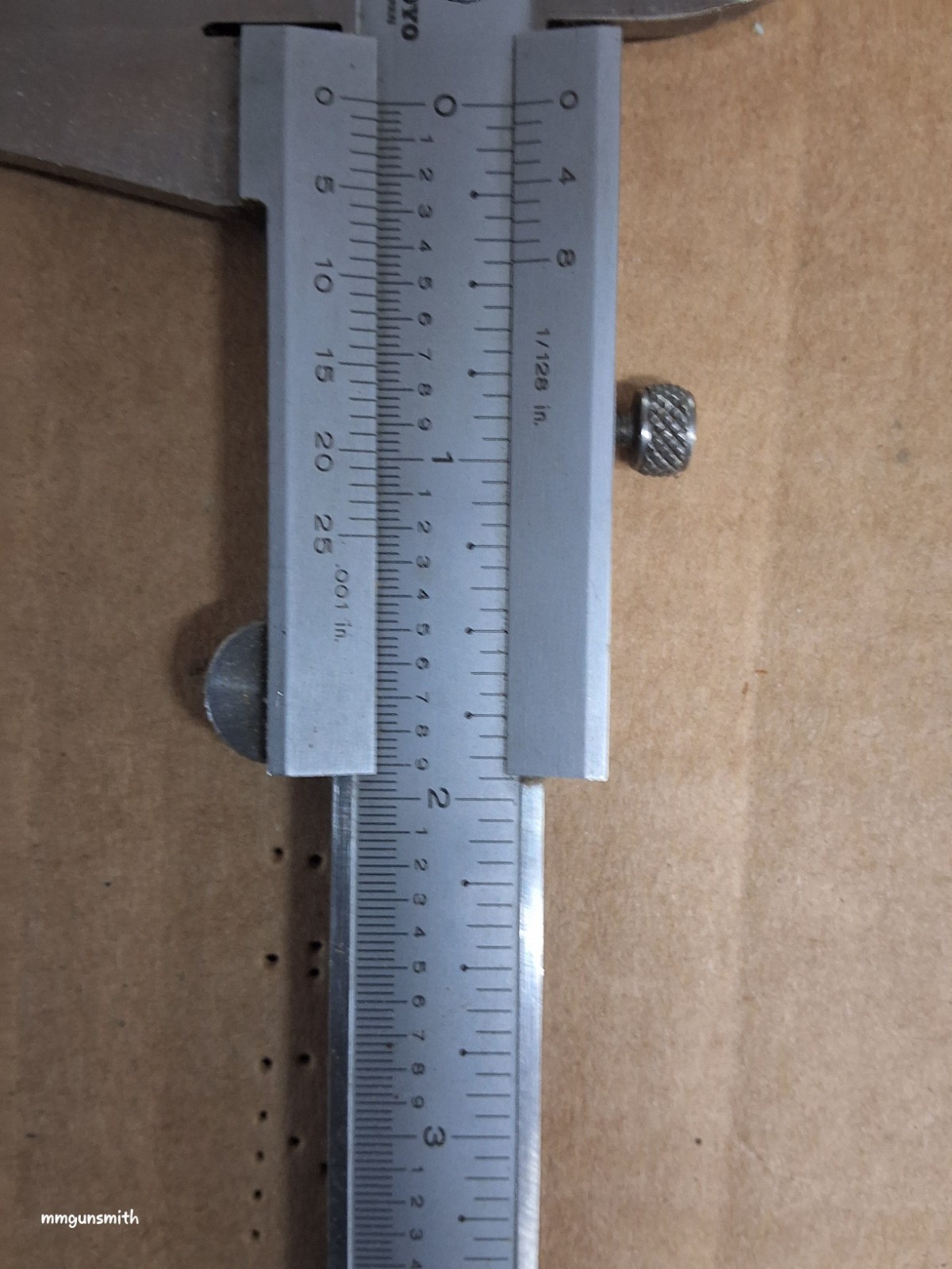 Mitutoyo .001" vernier caliper. SS