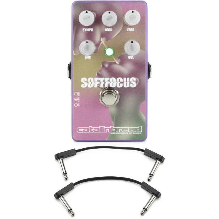Catalinbread Soft Focus Shoegaze Reverb Pedal with EBS Patch Cables - Shoegaze