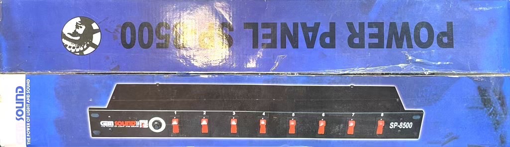Gem Sound / Gemsound 8-switch Power Panel (AC) • Rack mount • New, unopened