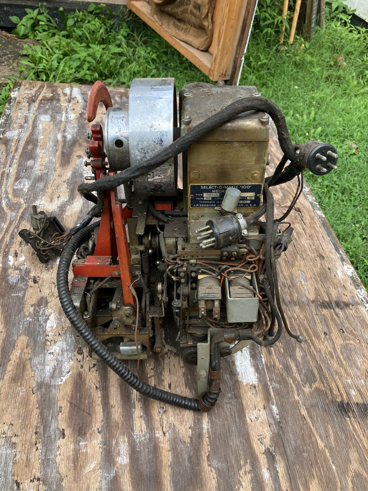 Seeburg 100 selectomatic jukebox record player mechanism Parts #2