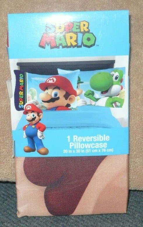 Super Mario Pillow Case Standard Bedding