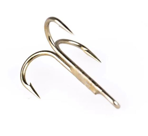 Kamasan B990 Tube Fly Trebles Fly Tying Hooks, oblong ring eye 10 hooks,