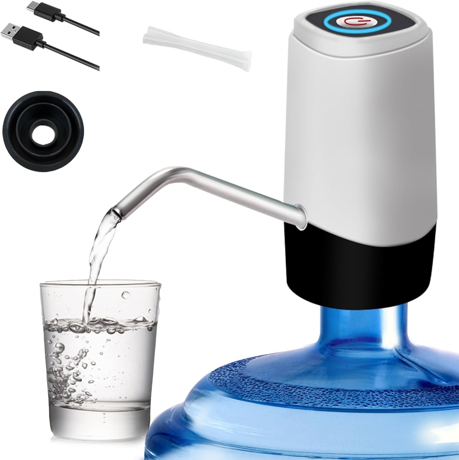Dispensador De Agua Potable Manual/Eléctrico Para 5Galones Garrafon Bomba Prensa
