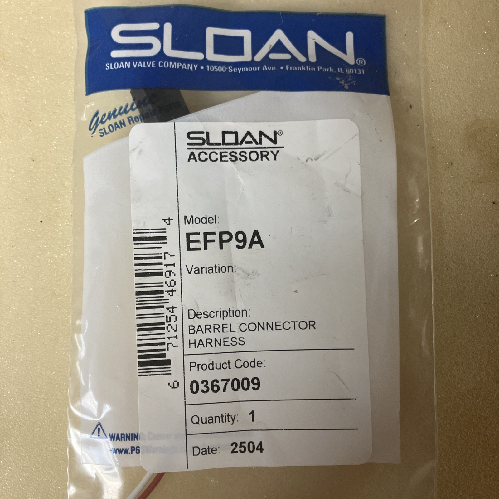 Sloan EFP9A