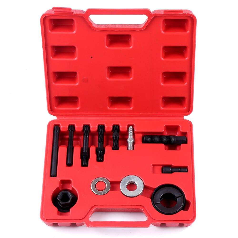 13PCS Pulley Puller and Installer Power Steering Pump Remover Alternator AC Kit