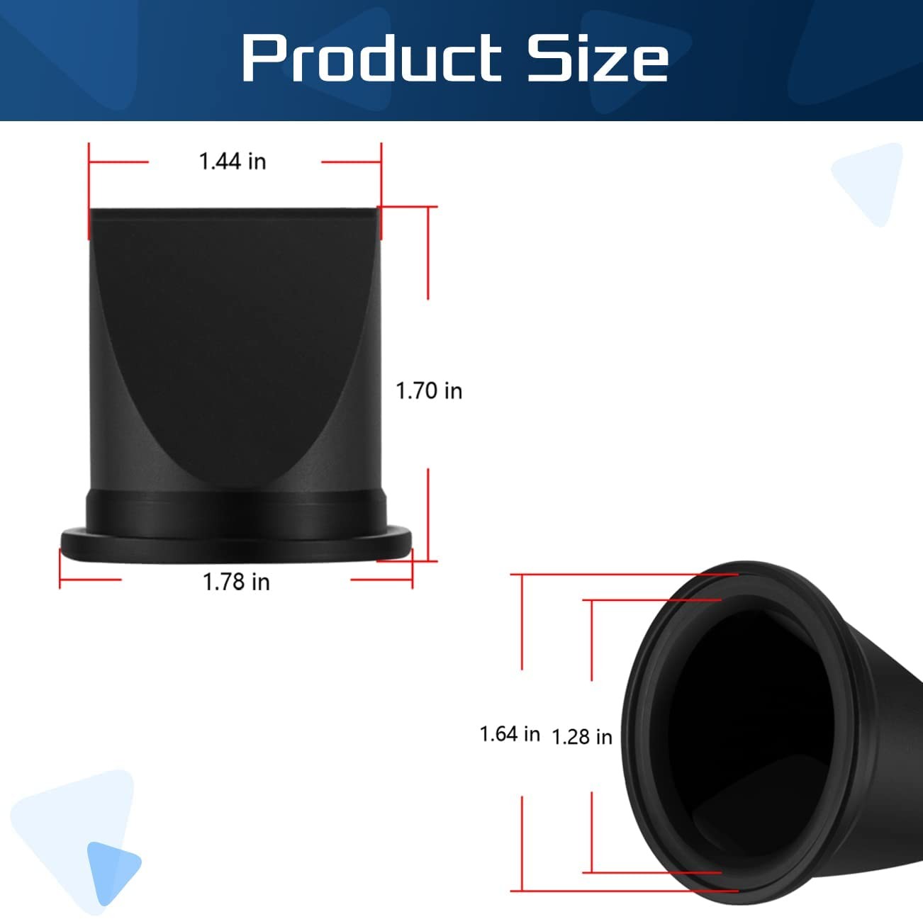 4 Pack DB Valve 1-1/2" Black Duckbill Valve Kit Replace fit for Dometic 38531...