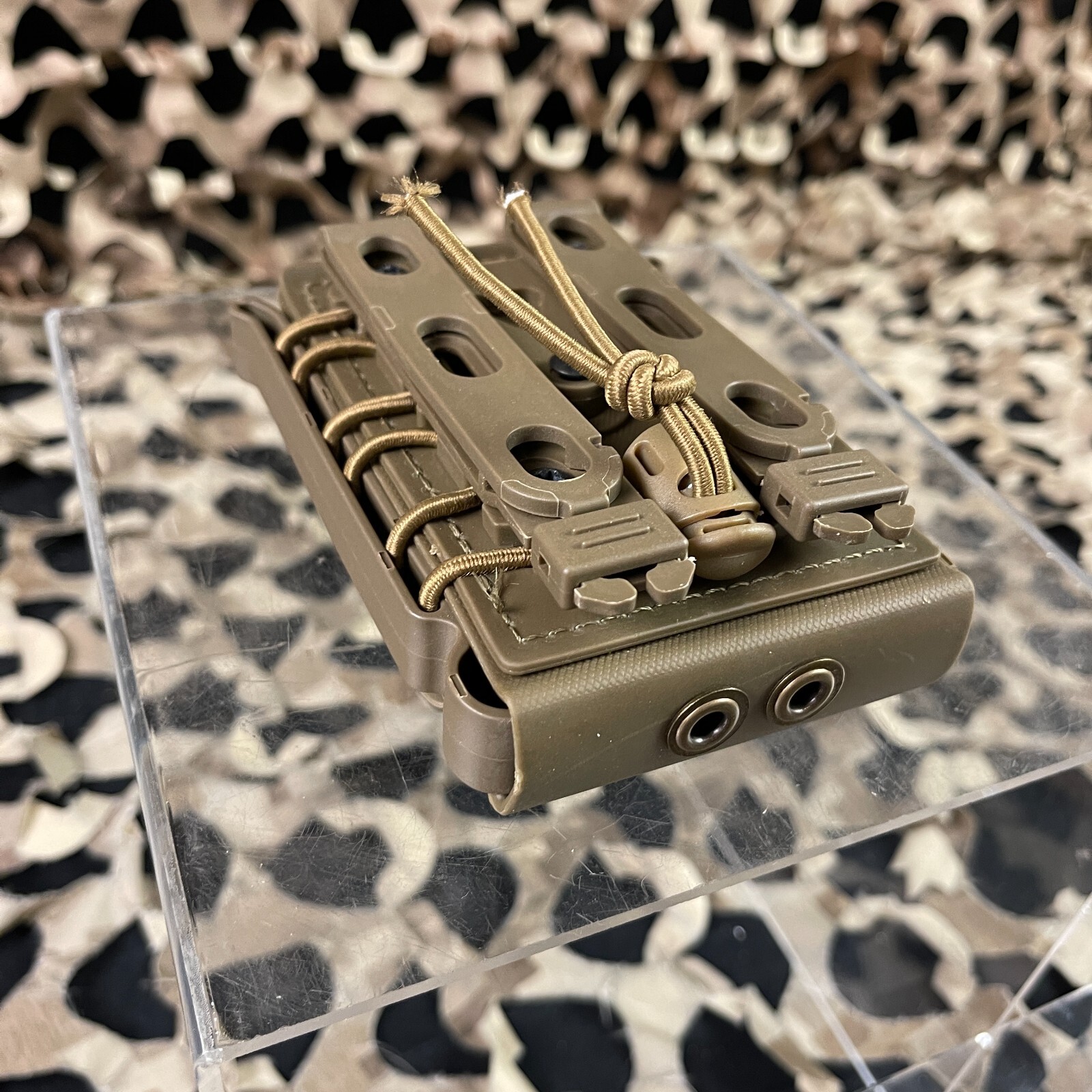 NEW Warrior Molle Pull Down Magazine Holder For Tippmann TMC Magazines - Tan