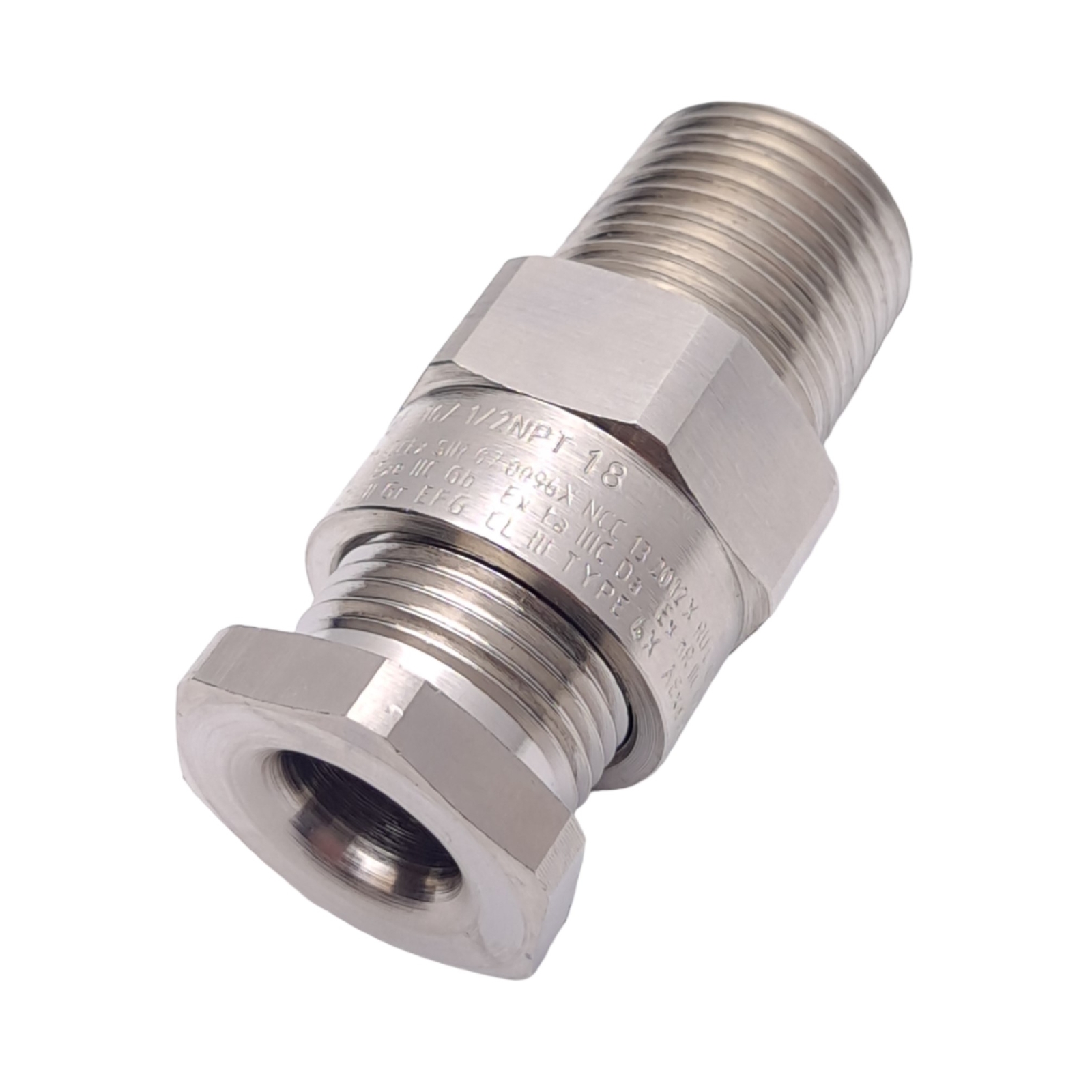 Peppers A2LBFCK1/NP/16/050NPT Brass Cable Gland w/ PVC Shroud, ø16mm, 1/2 NPT