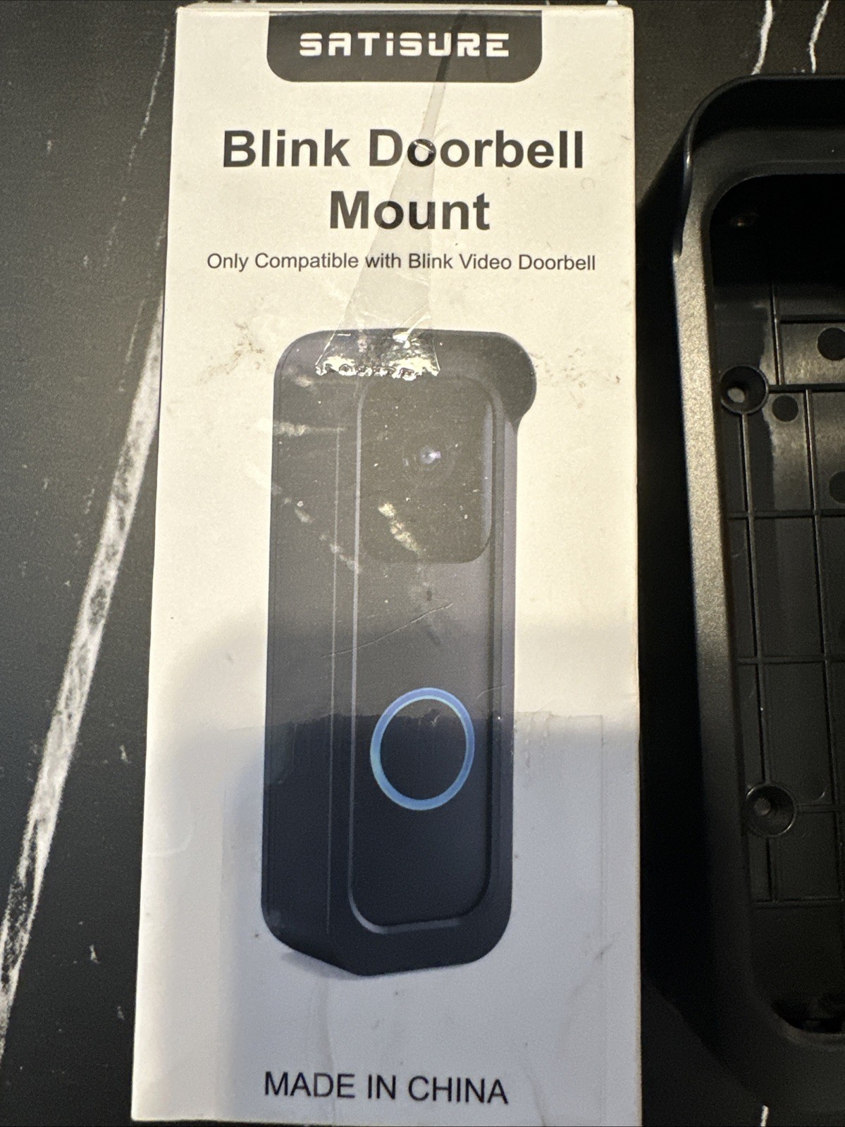Satire Blink Doorbell Mount Black