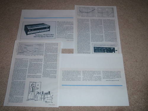 Tandberg TR 2075 mk II Receiver Review,4 pgs,1978
