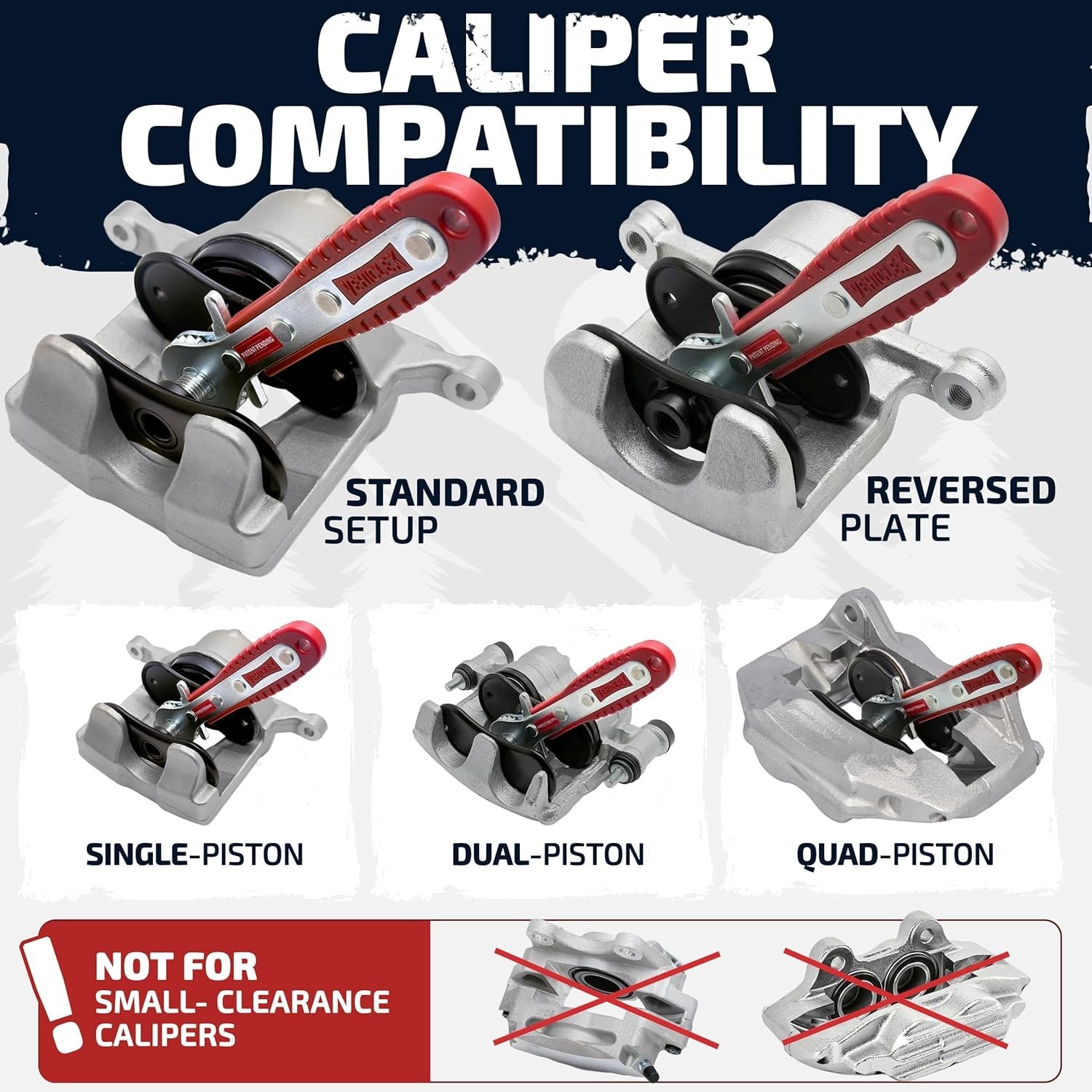 Vehiclex Brake Caliper Compression Tool � Heavy Duty Pad Spreader Tool...