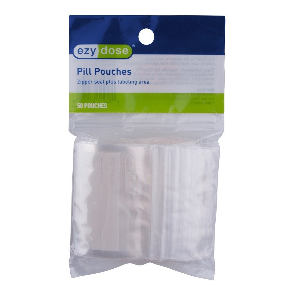 Pill Packs | Pill and Vitamin Organizer Pouches | 50 Count | Disposable