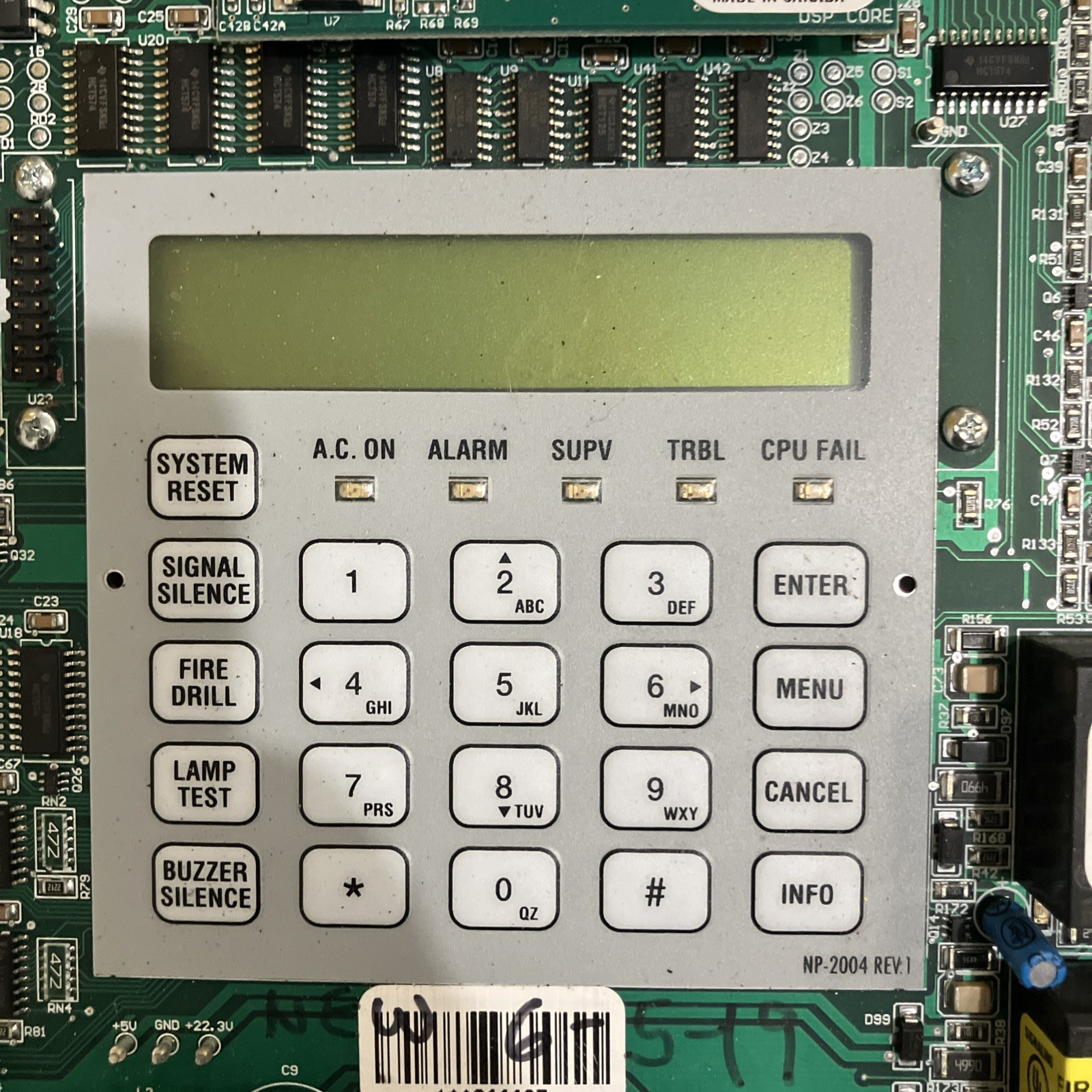 Mircom FA-300 Fire Alarm Sub Assembly