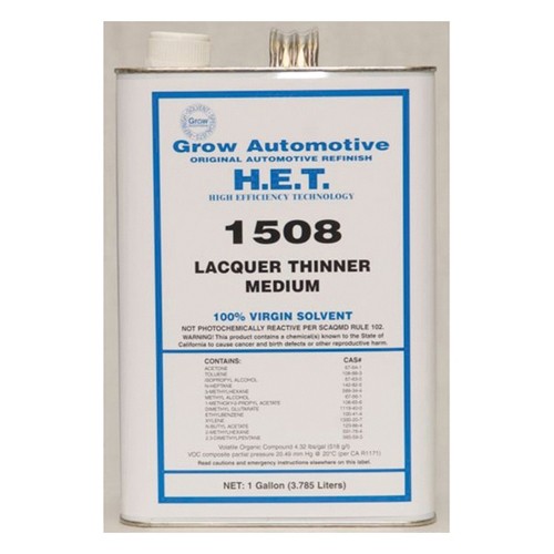 Grow Automotive 1508-1 Medium Dry Lacquer Thinner, 1 Gallon Can