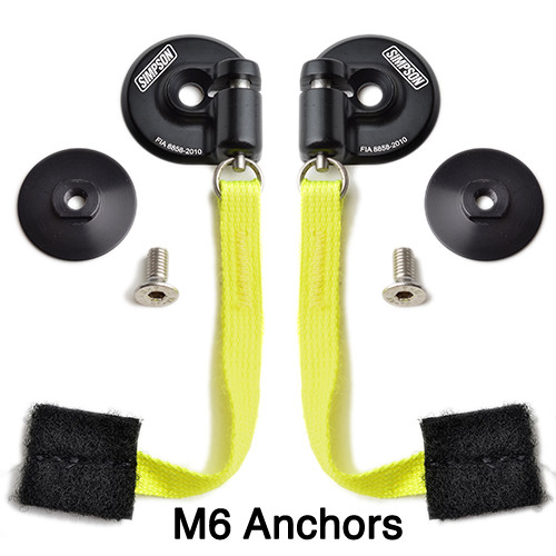 Simpson Hybrid Racing Sport With Quick Release D-Ring Anchors Tether