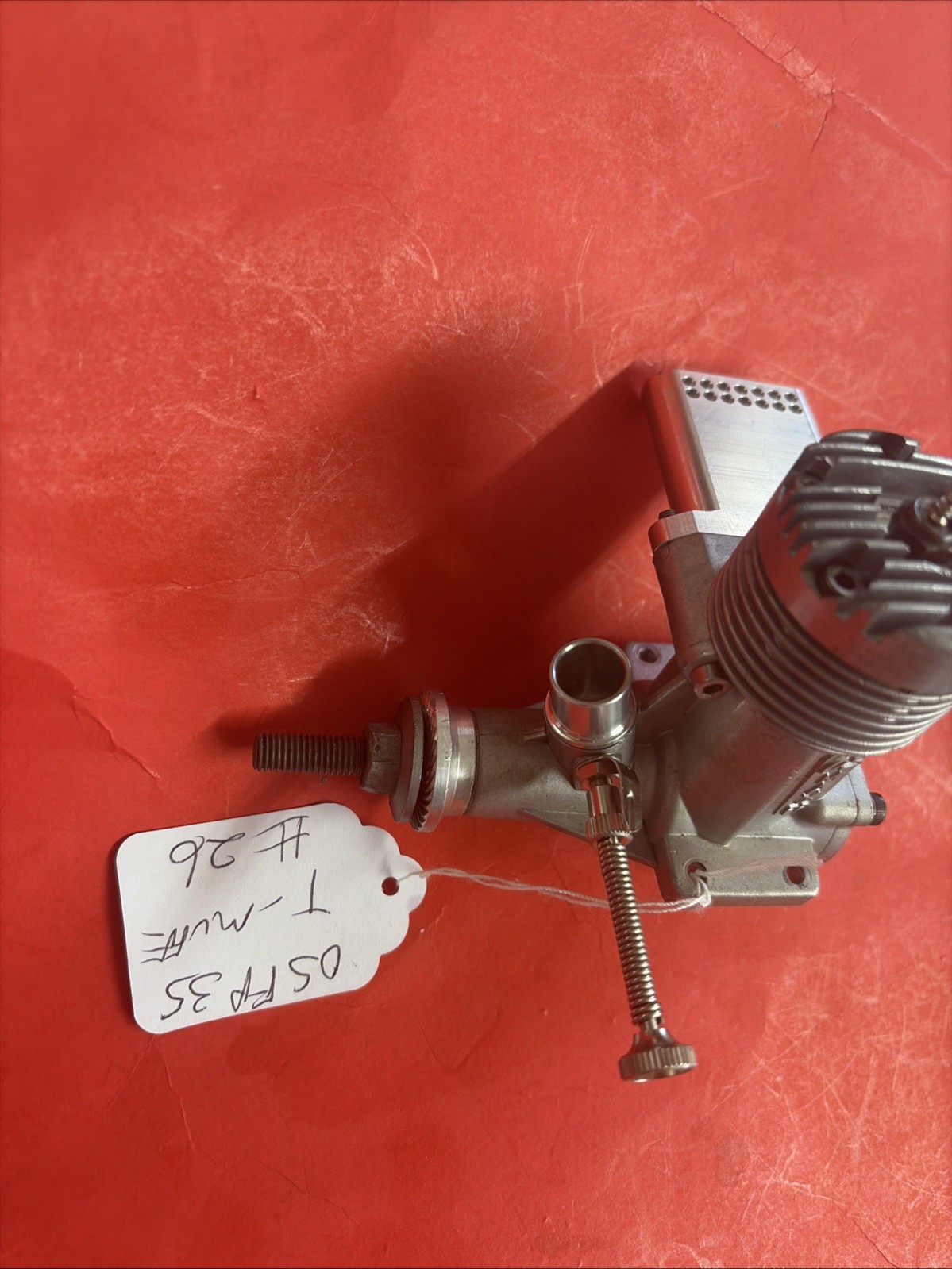 OS 35 FP C/L ENGINE WITH T-MUFFLER WITH TAP NICE #26