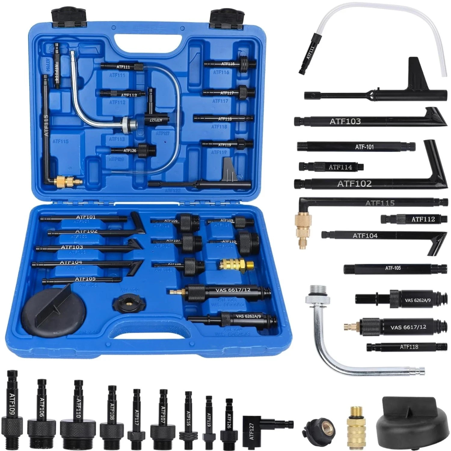 27PCS Transmission Fluid Filling Adapter Automatic Transmission Fluid Oil Fil...