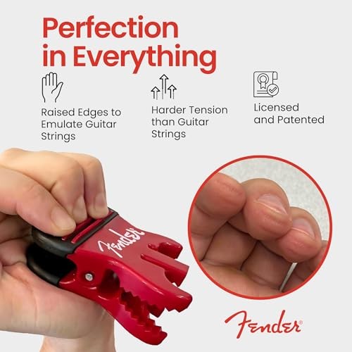 FENDER Callus Builder and Finger Strengthener Red 8 lbs – For Stringed
