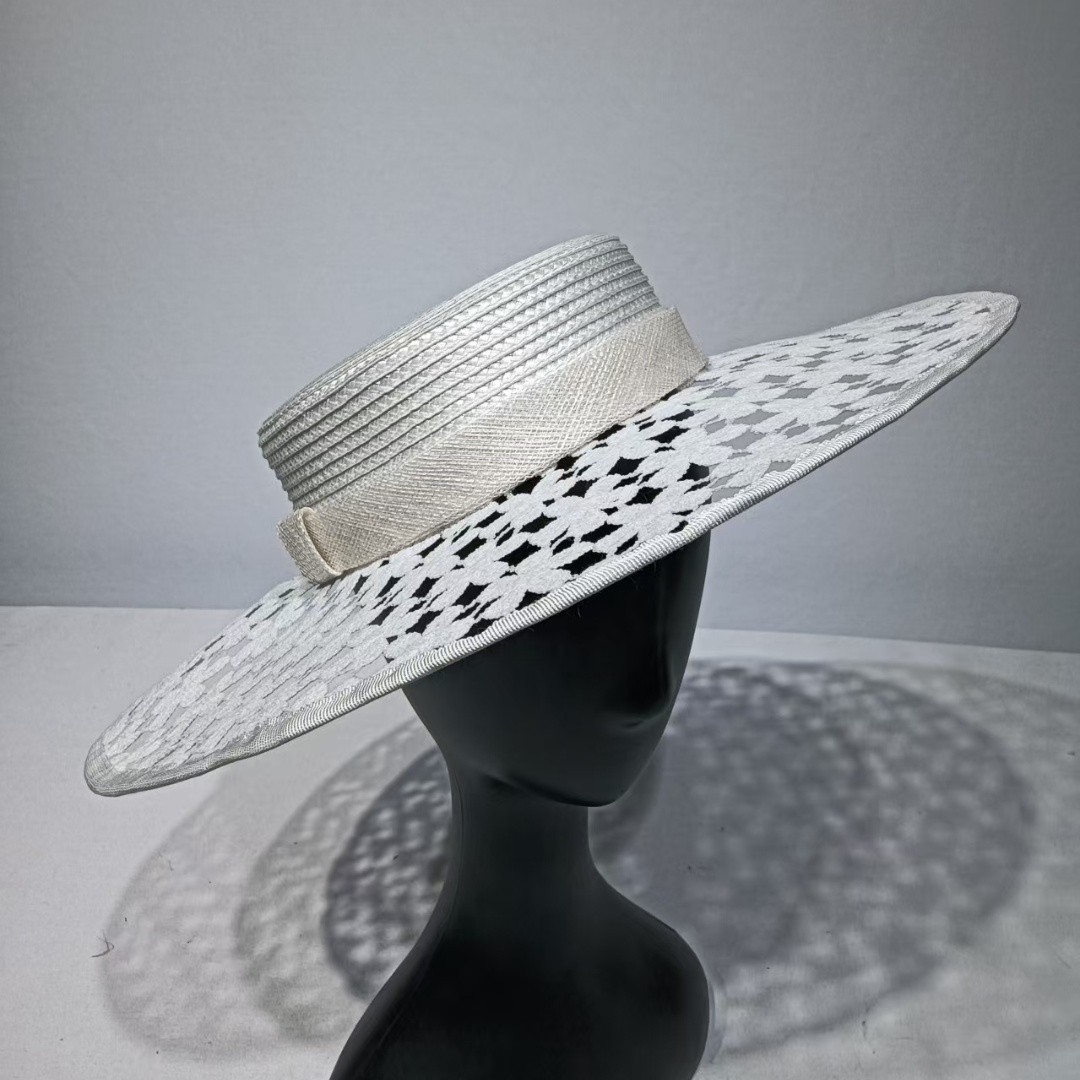 Handmade Women Church Hat White
