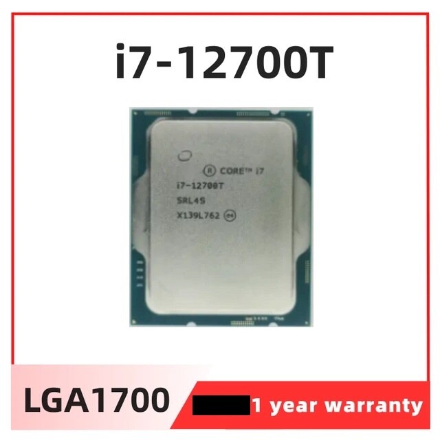 NEW Intel Twelve Core i7-12700T SRL4S CPU Processor 4.70GHz LGA1200 i7 12700T