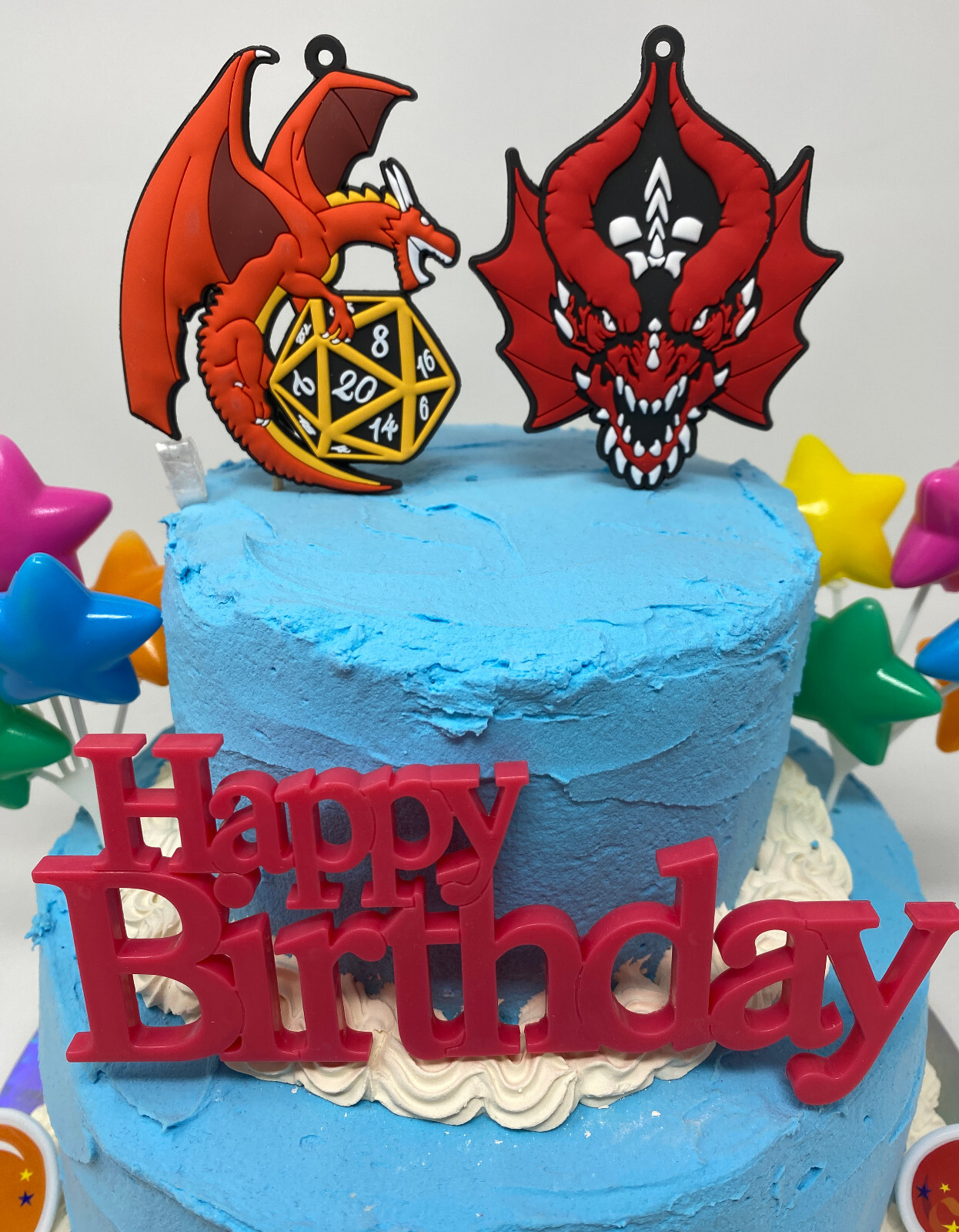 D&D Dungeons and Dragons Birthday Cake Toppers Set New