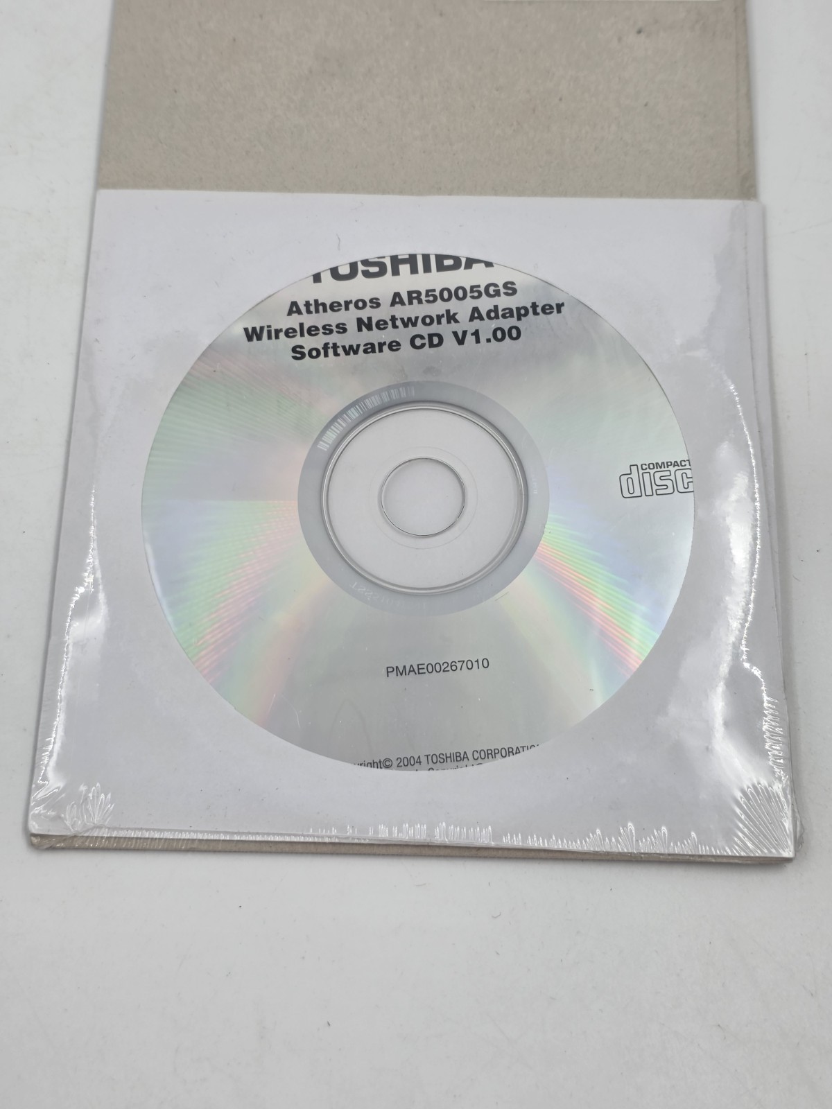 Toshiba Atheros AR5005GS Wireless Network Adapter Software V 1.0 CD 2004 Sealed!