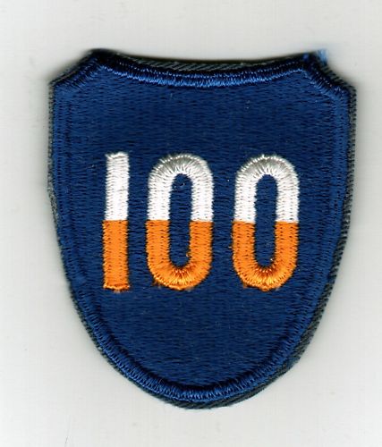 100th INFANTRY DIVISION PATCH FULL COLOR- FROM BOX 1962
