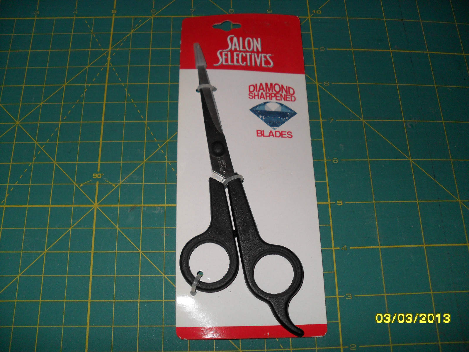 Salon Selectives Diamond-Sharpened Scissors - BLACK Handles