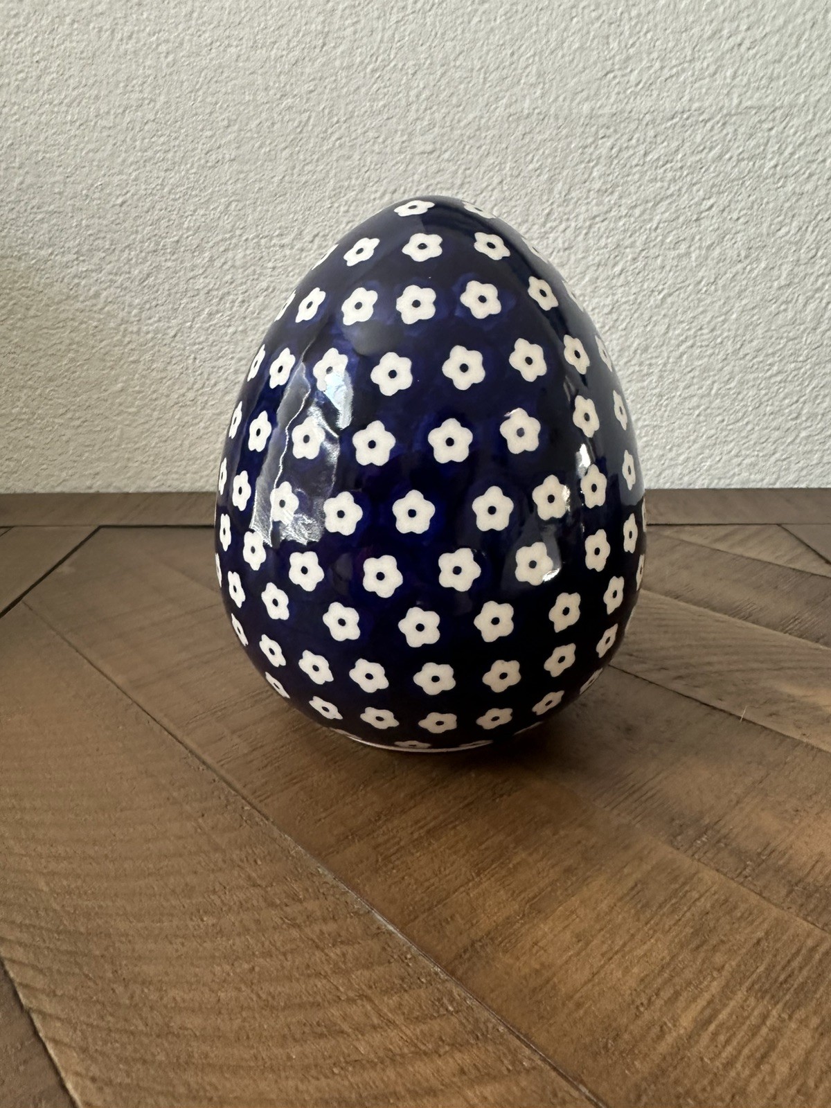 Polish Pottery Boleslawiec Poland Large Ceramic Egg NEW