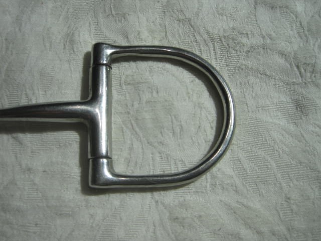 Dee Ring Snaffle Bit Single Jointed Stainless Steel 4'' Horse Bit