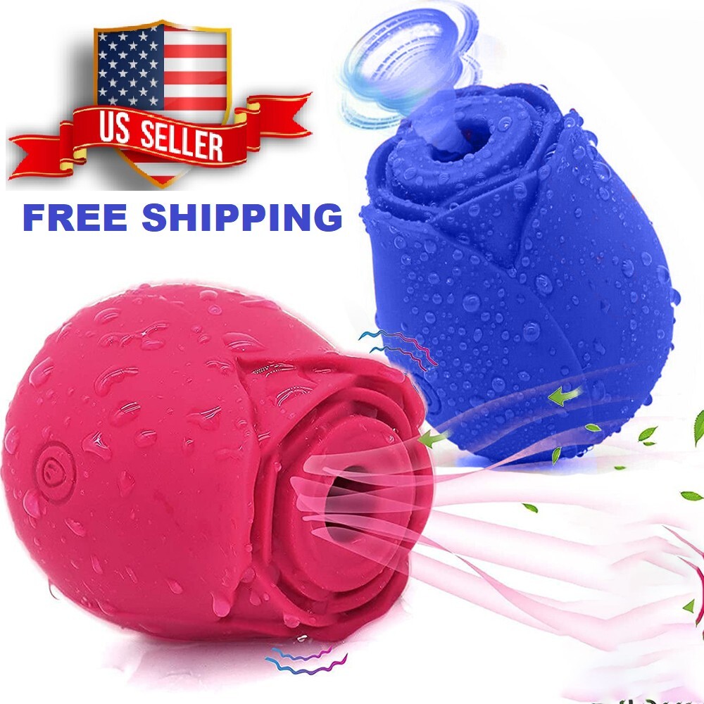 Rose Vibrator G-spot Dildo Massager Clitoral 10-speed Sucking Sex Toys For Woman