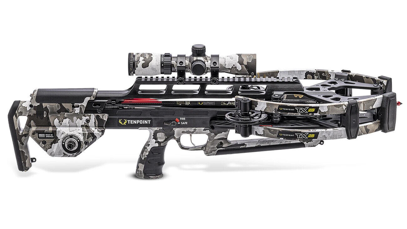 TenPoint TX28 Vektra Camo Crossbow Package w/Rangemaster 100 Scope