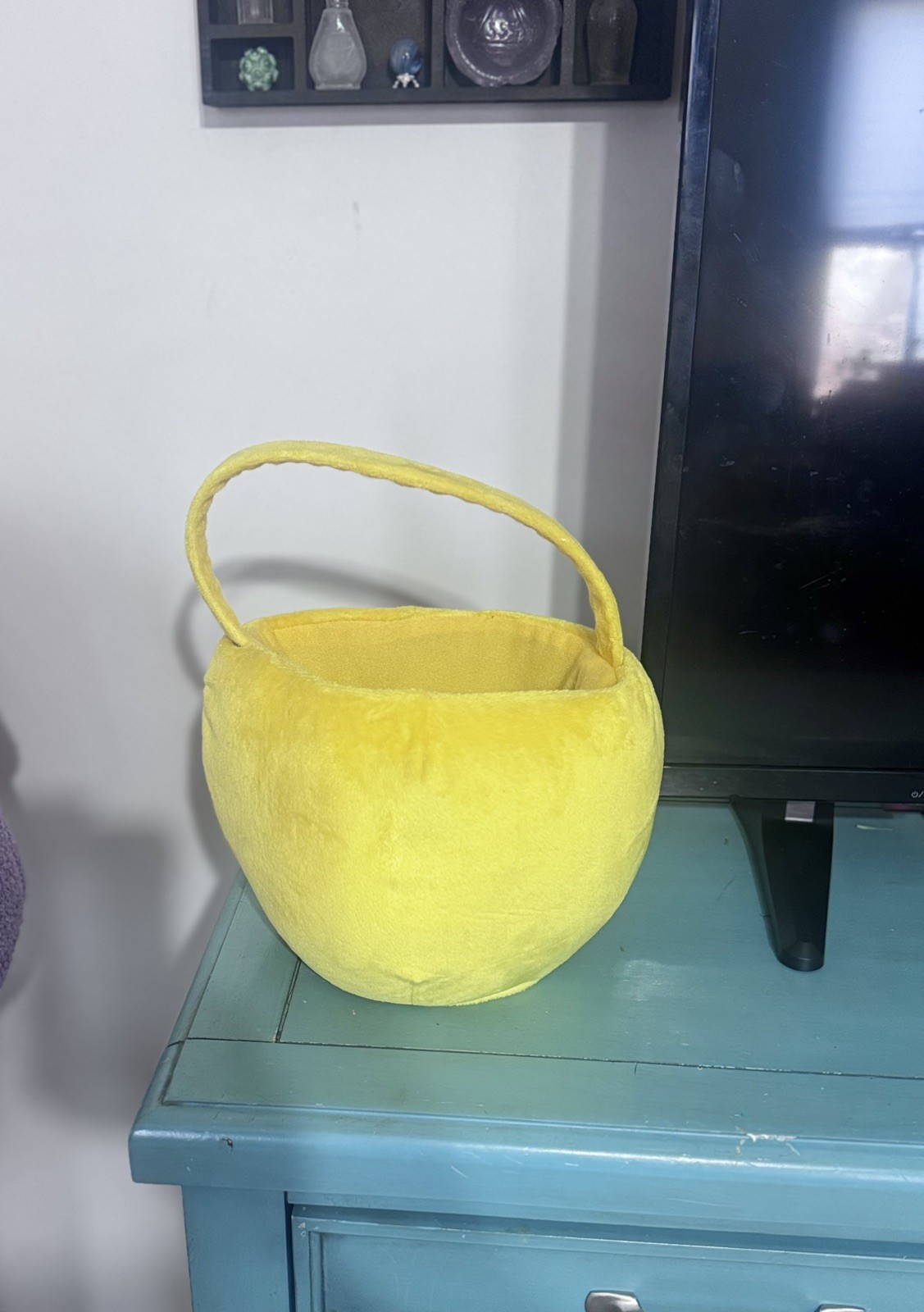 Looney Tunes Tweety Bird Plush Easter Basket Halloween Treat Bag Yellow Atico