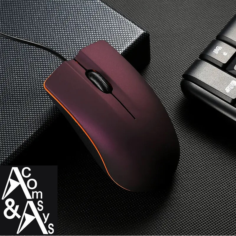 Mouse 3D optical USB mini mouse USB LED laptop notebook PC 1000dpi black/orange