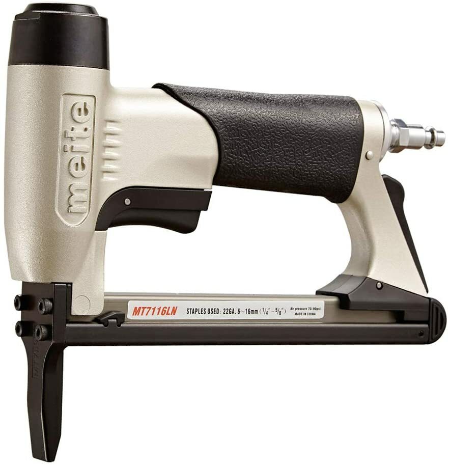MT7116LN Upholstery Stapler 22 Gauge 3/8'' Crown Staple Air Gun Long Nose
