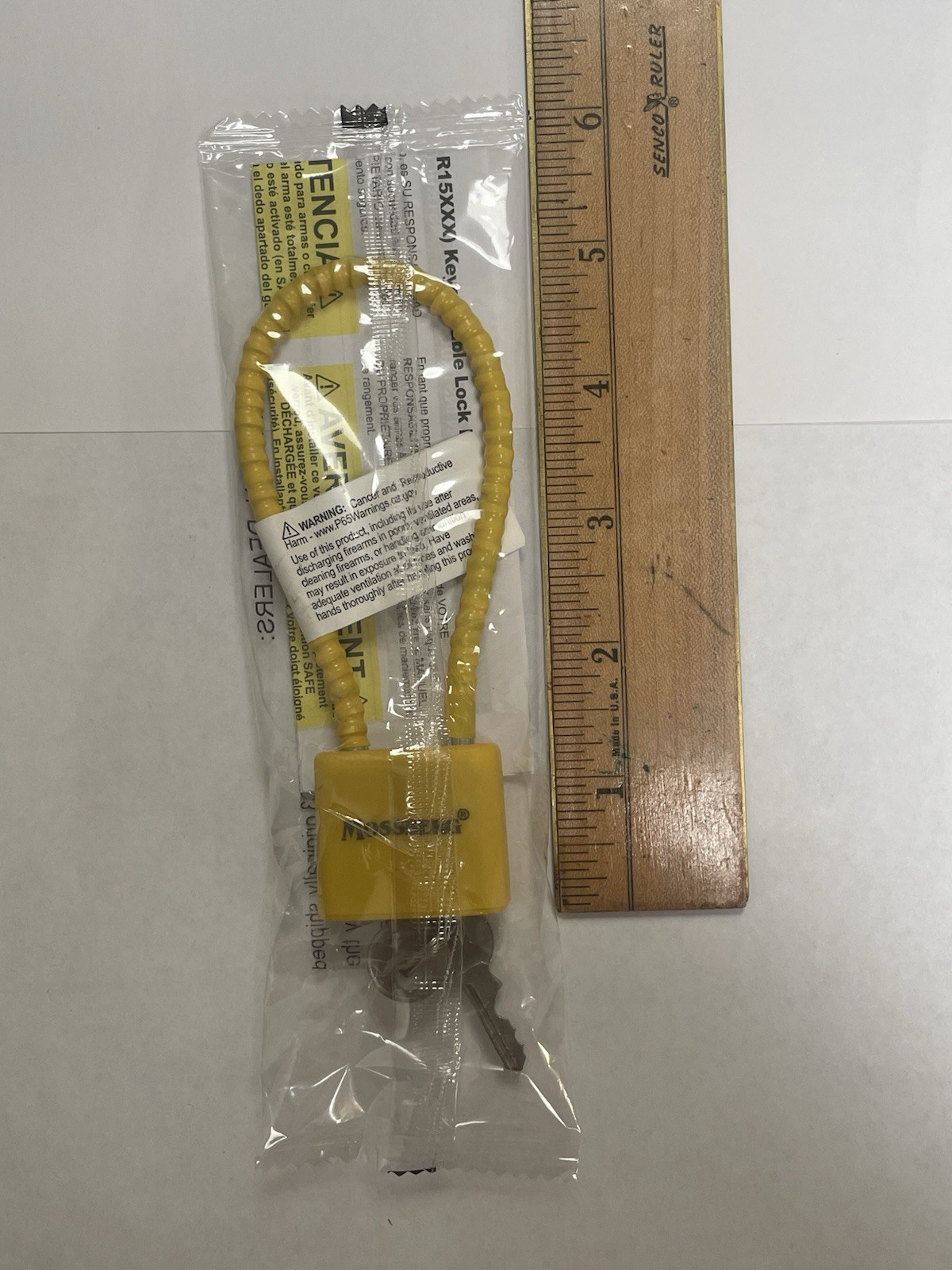 Yellow Mossberg Cable Gun Lock With 2 Keys - In Original Package