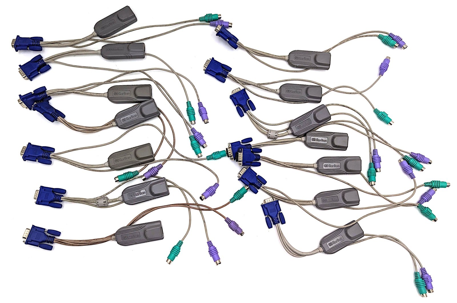 Lot of 14 Raritan Paragon II P2CIM-PS2 KVM Computer Interface Module PS/2 VGA