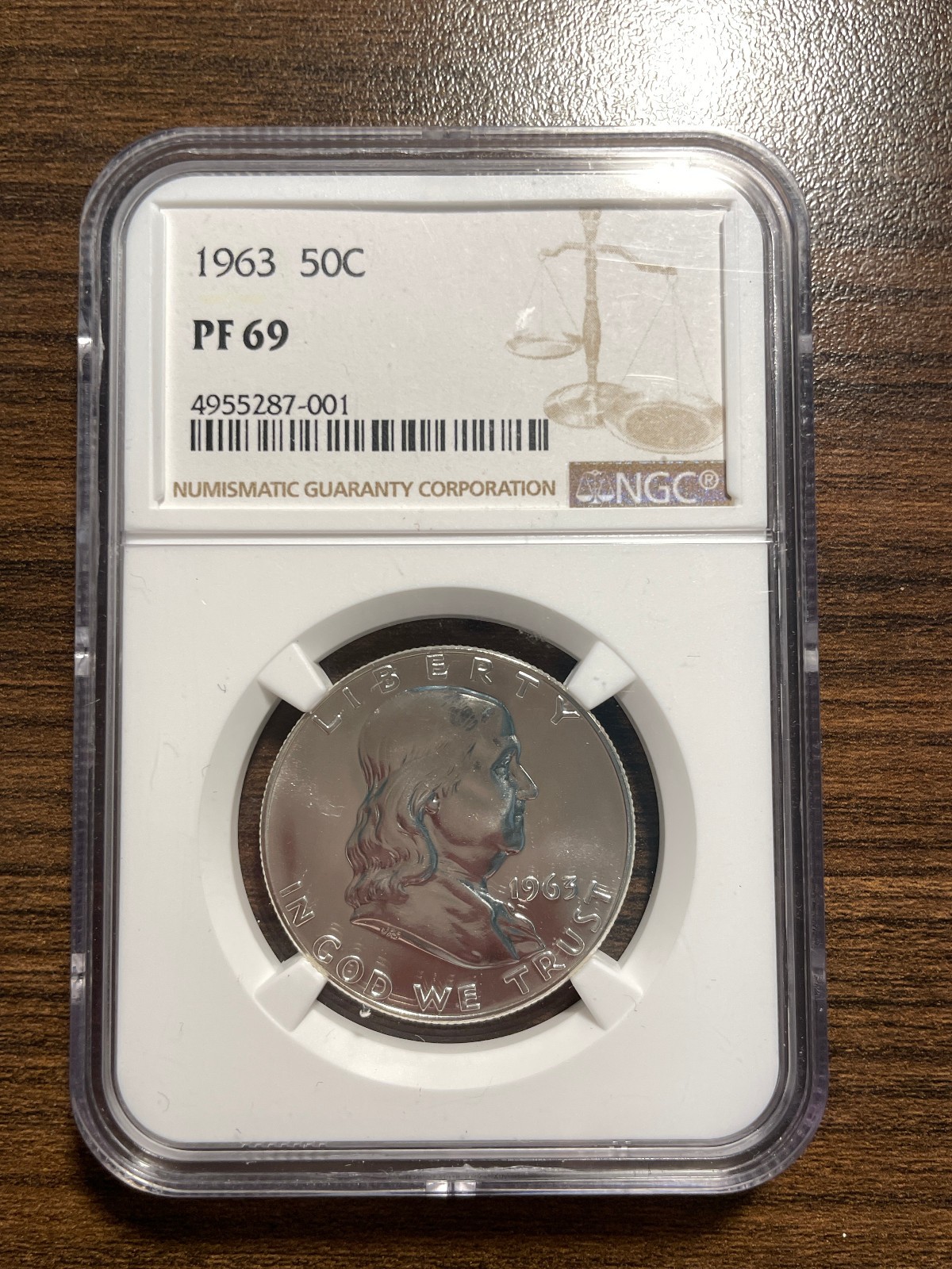 1963-P Franklin Silver Half Dollar 50C NGC PROOF 69 PR 69 PF 69