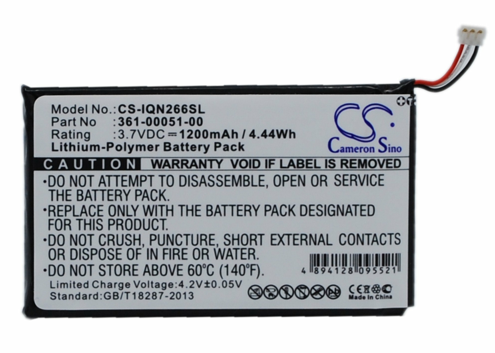 1200mAh BatteryFor Garmin Nuvi 2460LMT,2595LM,2595LMT,2660LMT,2669LMT/3610005100