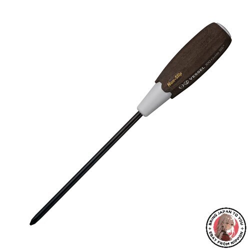 VESSEL Woody 300 Phillips Screwdriver +2 x 150mm Non-Slip Grip